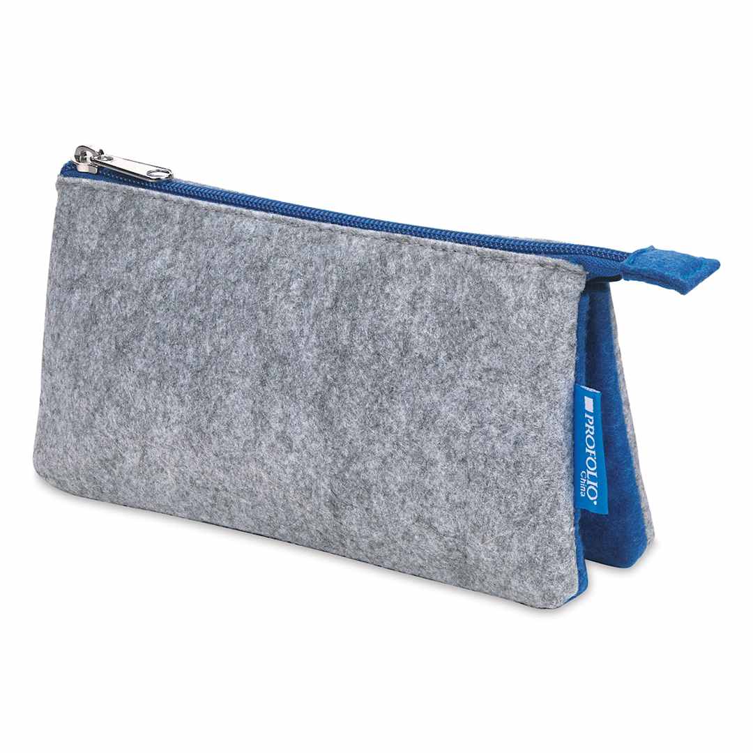Open in modal - Itoya Profolio Midtown Pouch - Gray/Blue, 4" x 7"