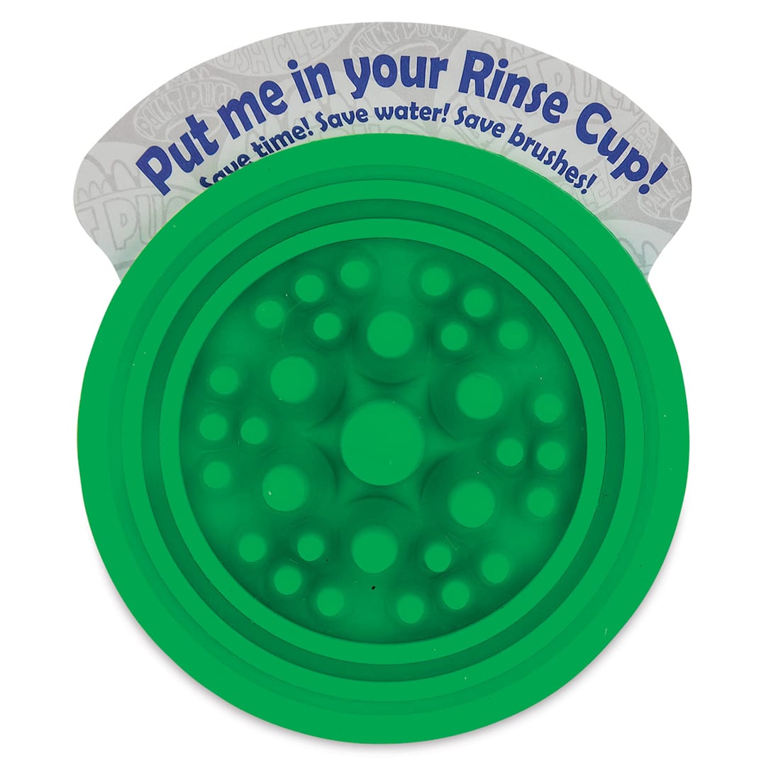 Open in modal - Paint Puck Brush Cleaner - Green top view