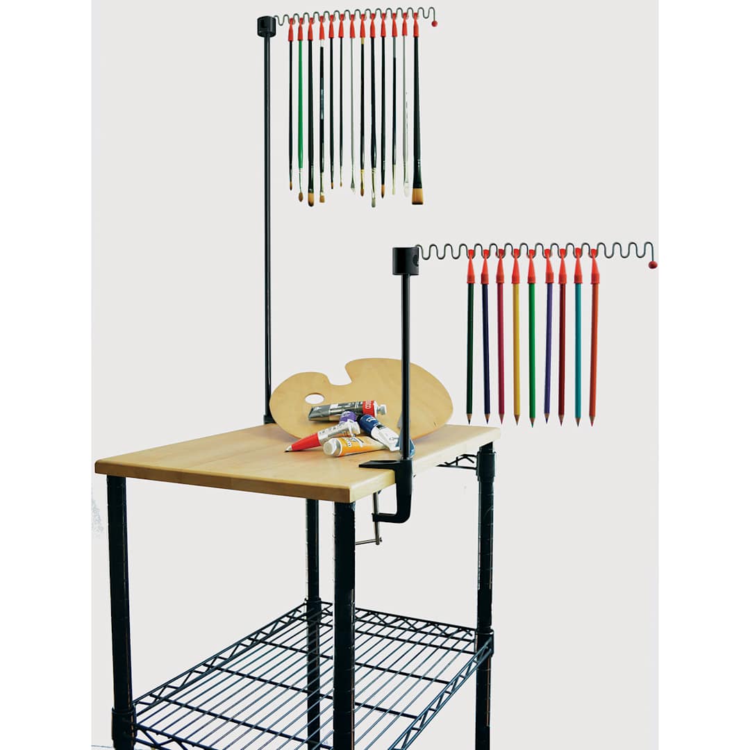 Open in modal - Artists Line Brush Line - two brush holders attached to table