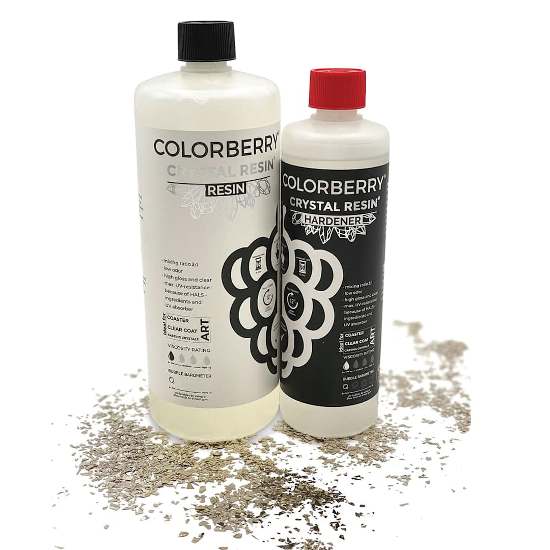 Open in modal - Colorberry Crystal Resin - 1500 ml, Bottles (Resin and Hardener)