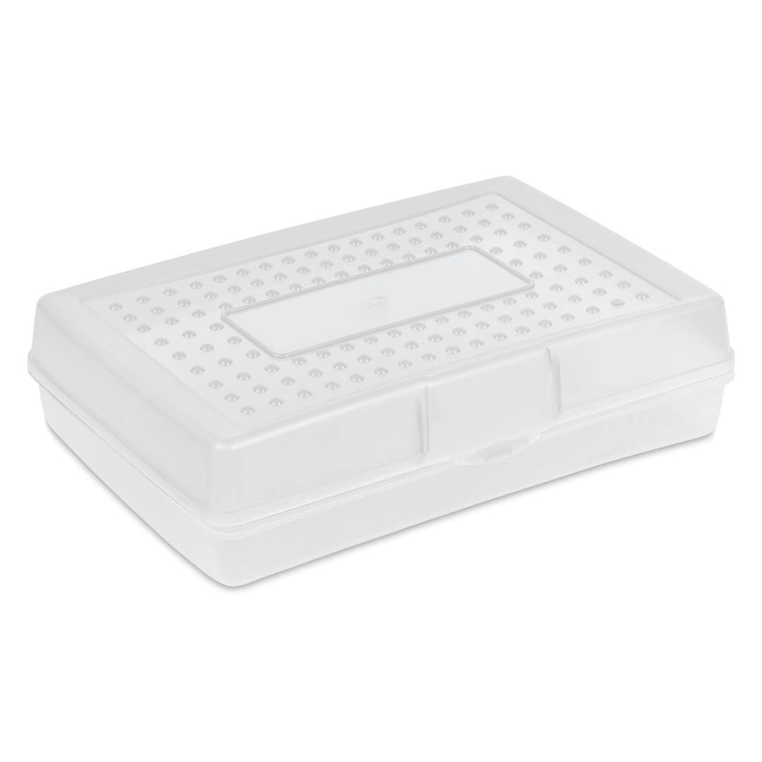 Open in modal - Storex Large Pencil Box - Clear