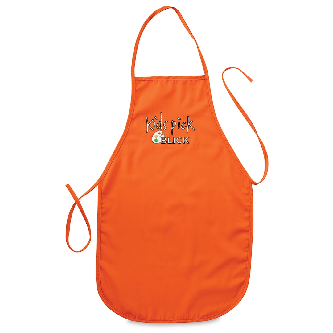 Open in modal - Blick Kid's Apron - Tangerine, Large