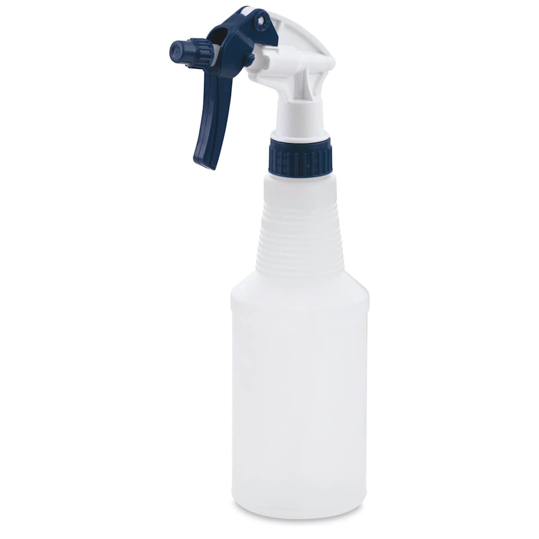 Open in modal - Plastic Spray Bottle - Angled view of empty plastic bottle