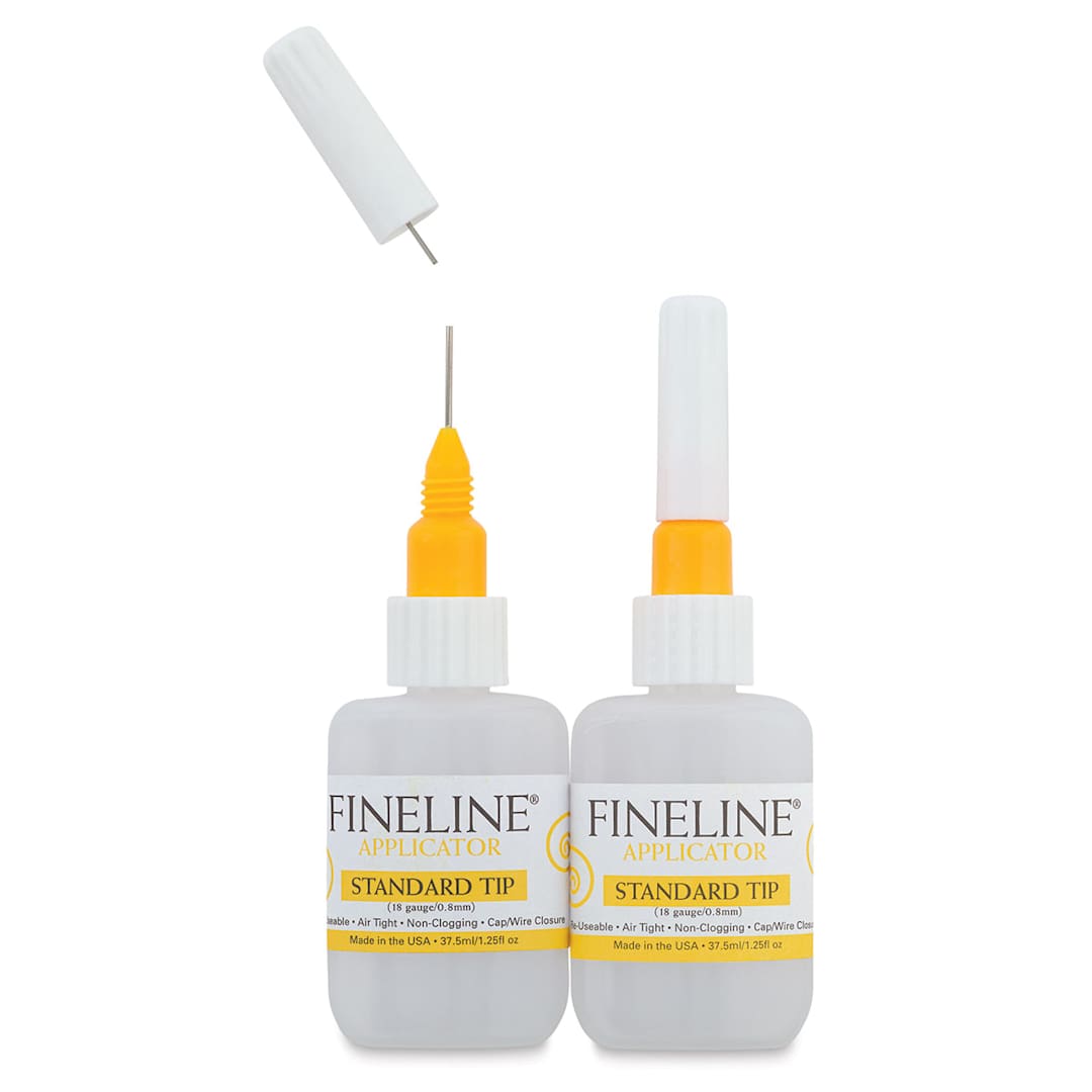 Open in modal - Fineline Precision Applicator Bottles and Tips, 18 Gauge Tip, 1.25 oz, Pkg of 2 (Inside of Packaging)