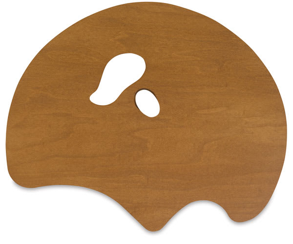 Open in modal - New Wave Wood Palette - Top view of Right Hand, Natural, Grand View Confidant style