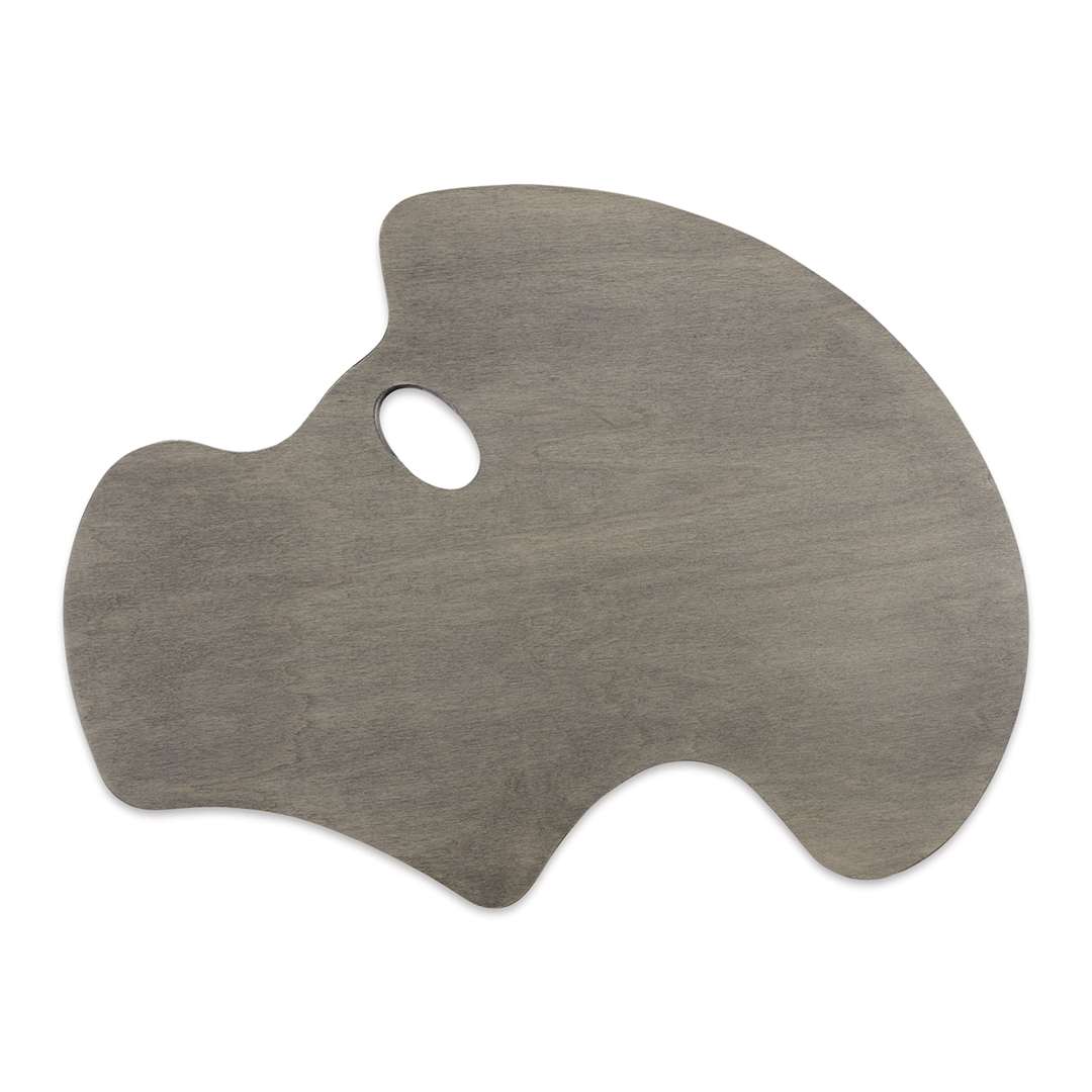 Open in modal - New Wave Art Wood Palette - Grey, 20-1/2" x 16" x 1/5", Expressionist Confidant