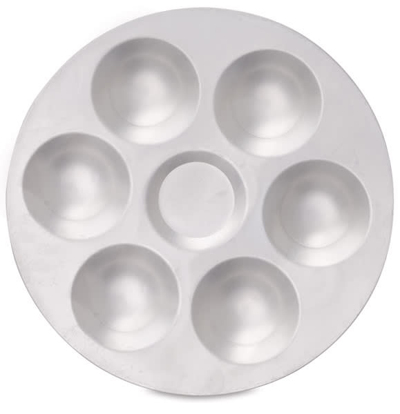 Open in modal - Richeson Aluminum Palette - Top view of Round Palette