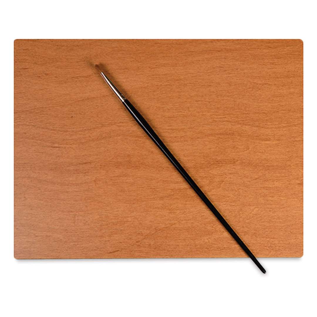 Open in modal - New Wave Posh Tabletop Palette - Natural, 9" x 12" (brush shown for size reference, not included)