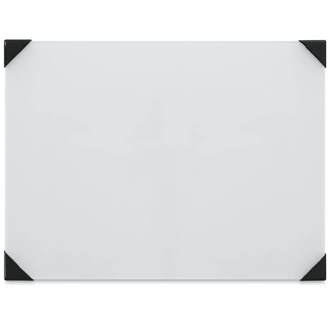 Open in modal - New Wave Posh Glass Tabletop Palette - 9" x 12", White