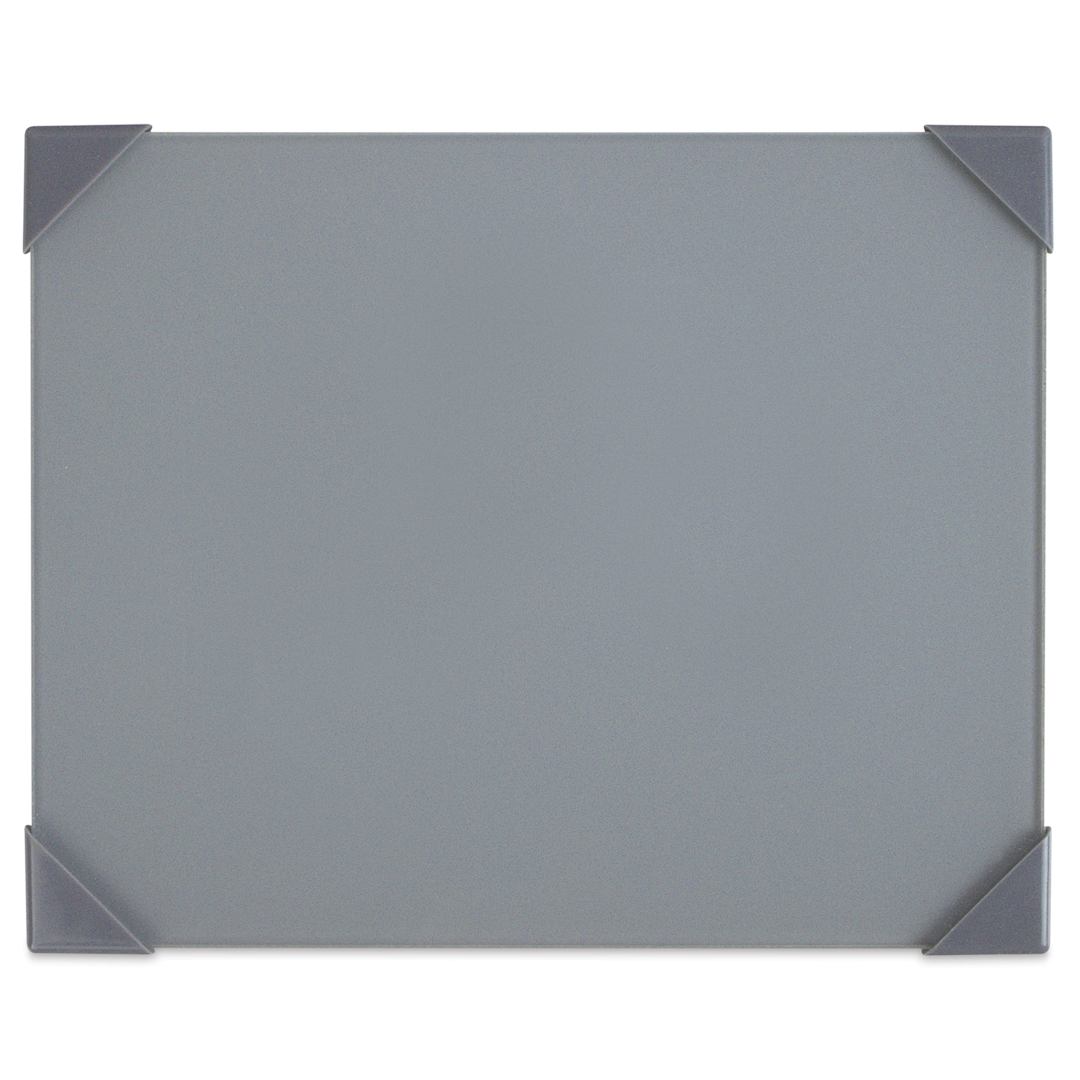 Open in modal - New Wave Posh Glass Tabletop Palette - Gray, 6.75" x 8.4"