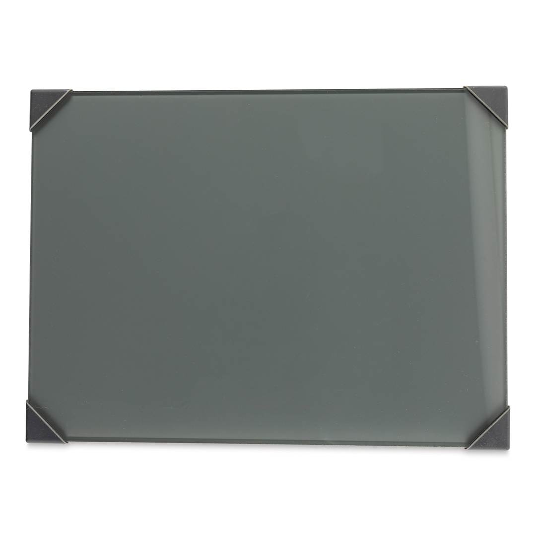 Open in modal - New Wave Posh Glass Tabletop Palette - 9" x 12", Gray