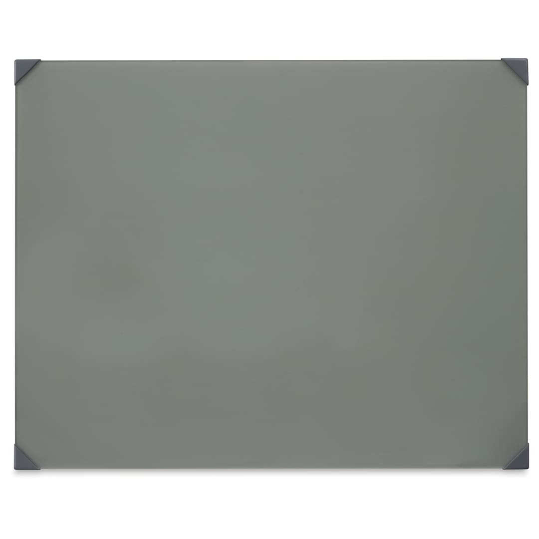 Open in modal - New Wave Posh Glass Tabletop Palette - 16" x 20", Gray