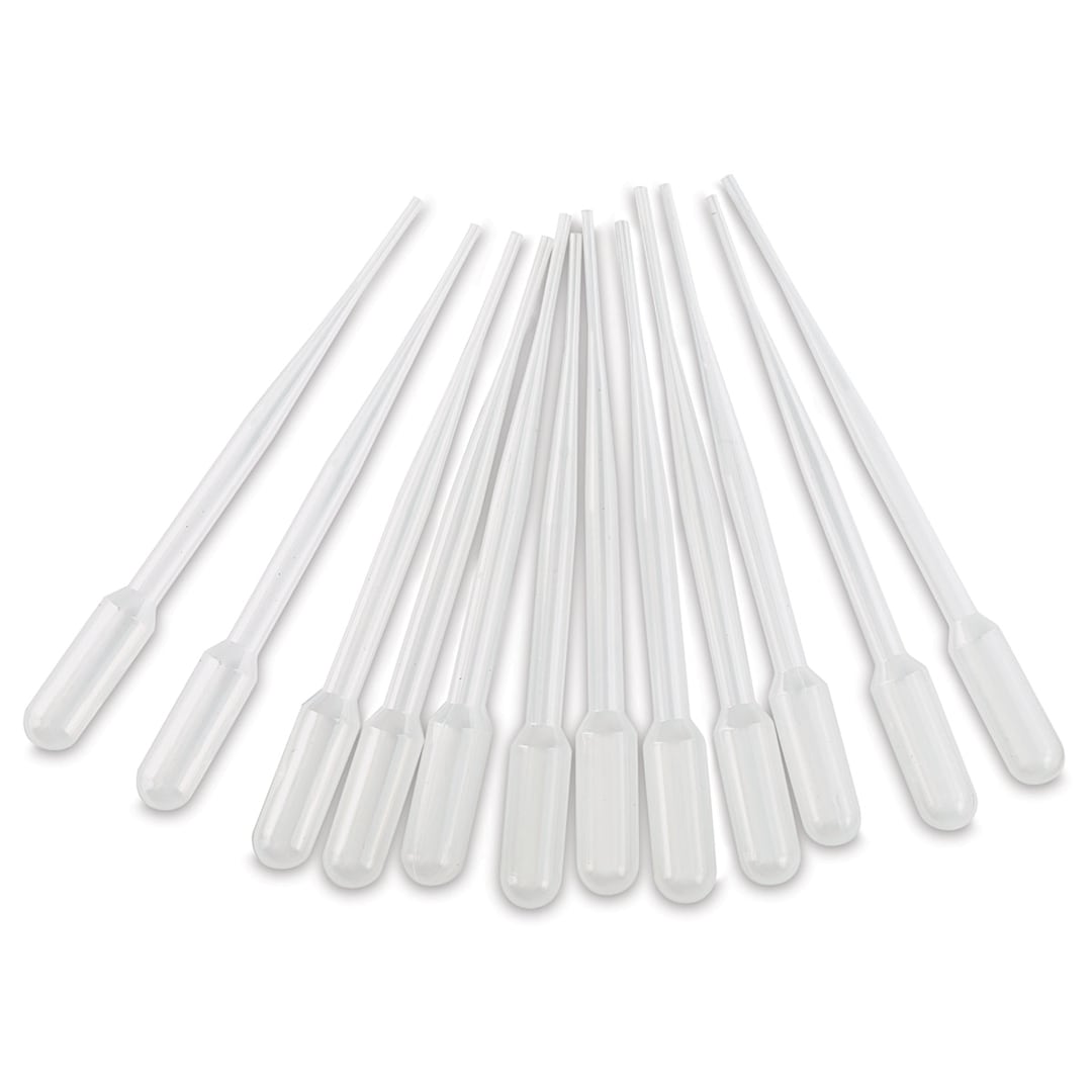 Open in modal - Sargent Art Paint Pipettes - Package of 12 Pipettes shown in fan

