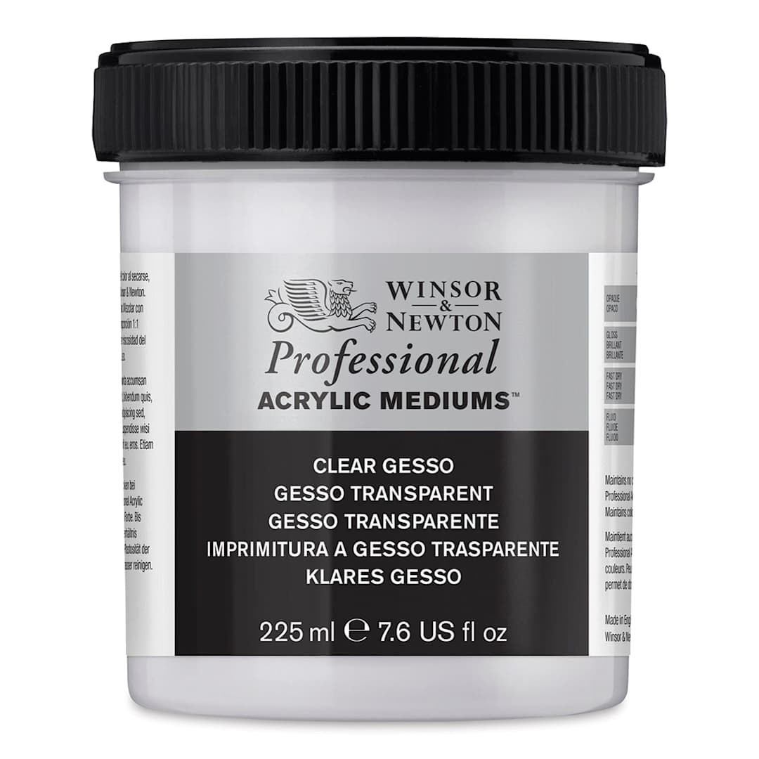 Open in modal - Winsor & Newton Acrylic Gesso - 225 ml, Clear