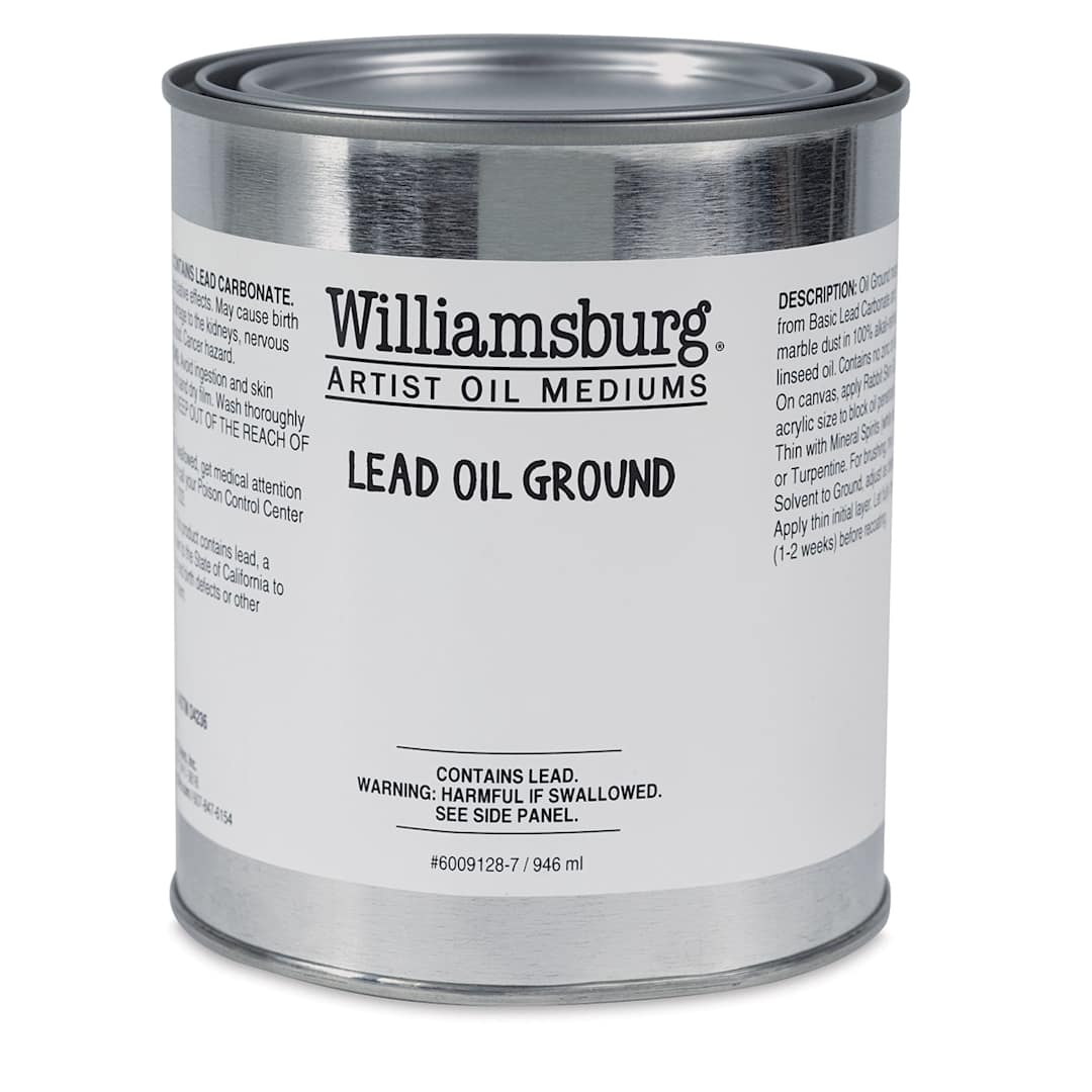 Open in modal - Williamsburg Lead Oil Ground - Front view of 32 oz can