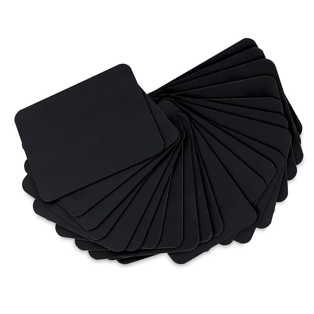 Open in modal - Single-Sided Black Chalkboard Learning Boards - Pack of 24 shown spread in fan shape