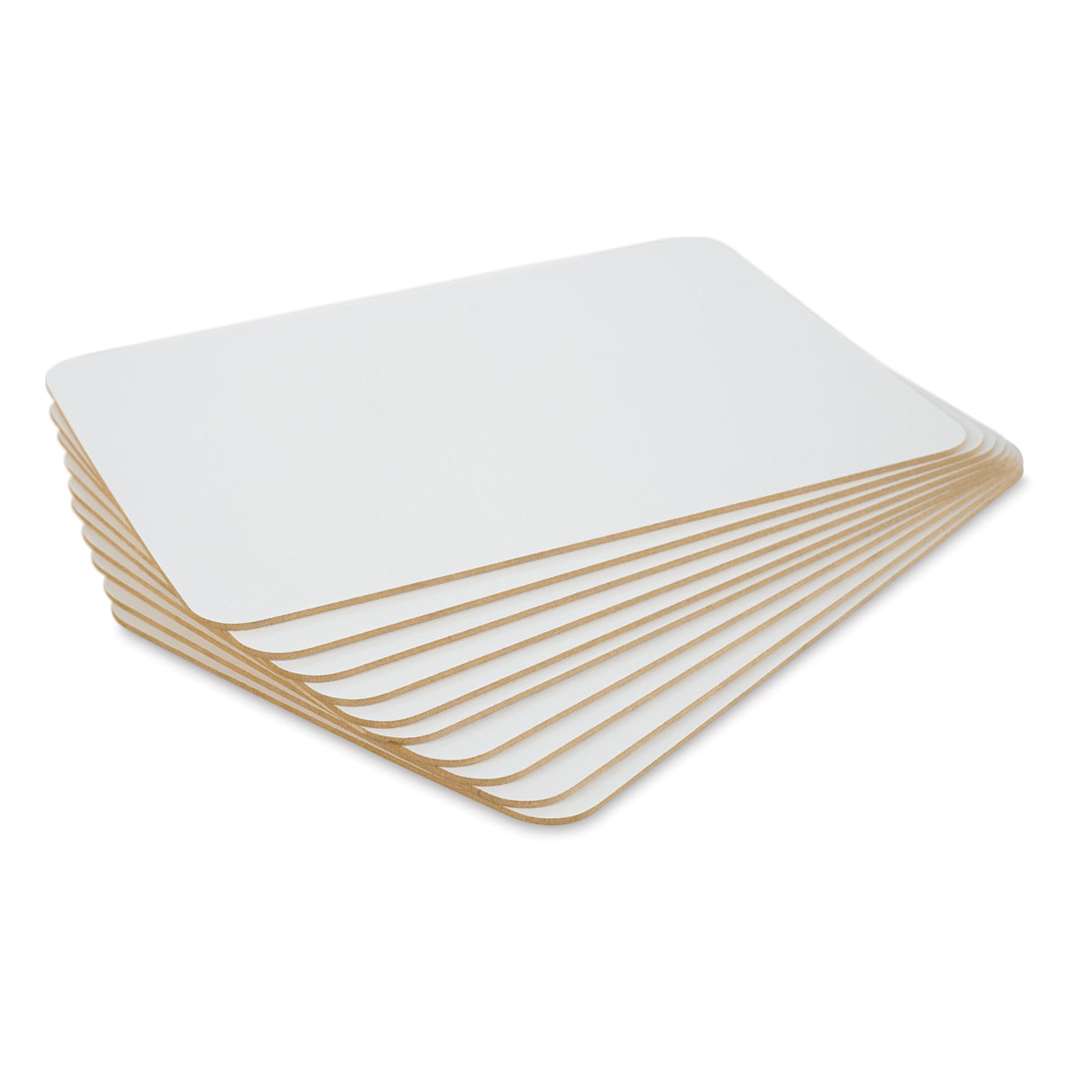 Open in modal - MasterVision Dry Erase Double-Sided Lap Boards - 8-1/4" x 11-7/10", Package of 10