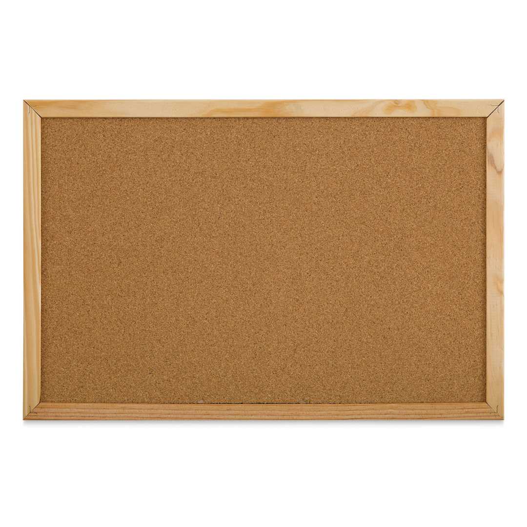 Open in modal - MasterVision Wood Frame Cork Bulletin Board - 12" x 18"