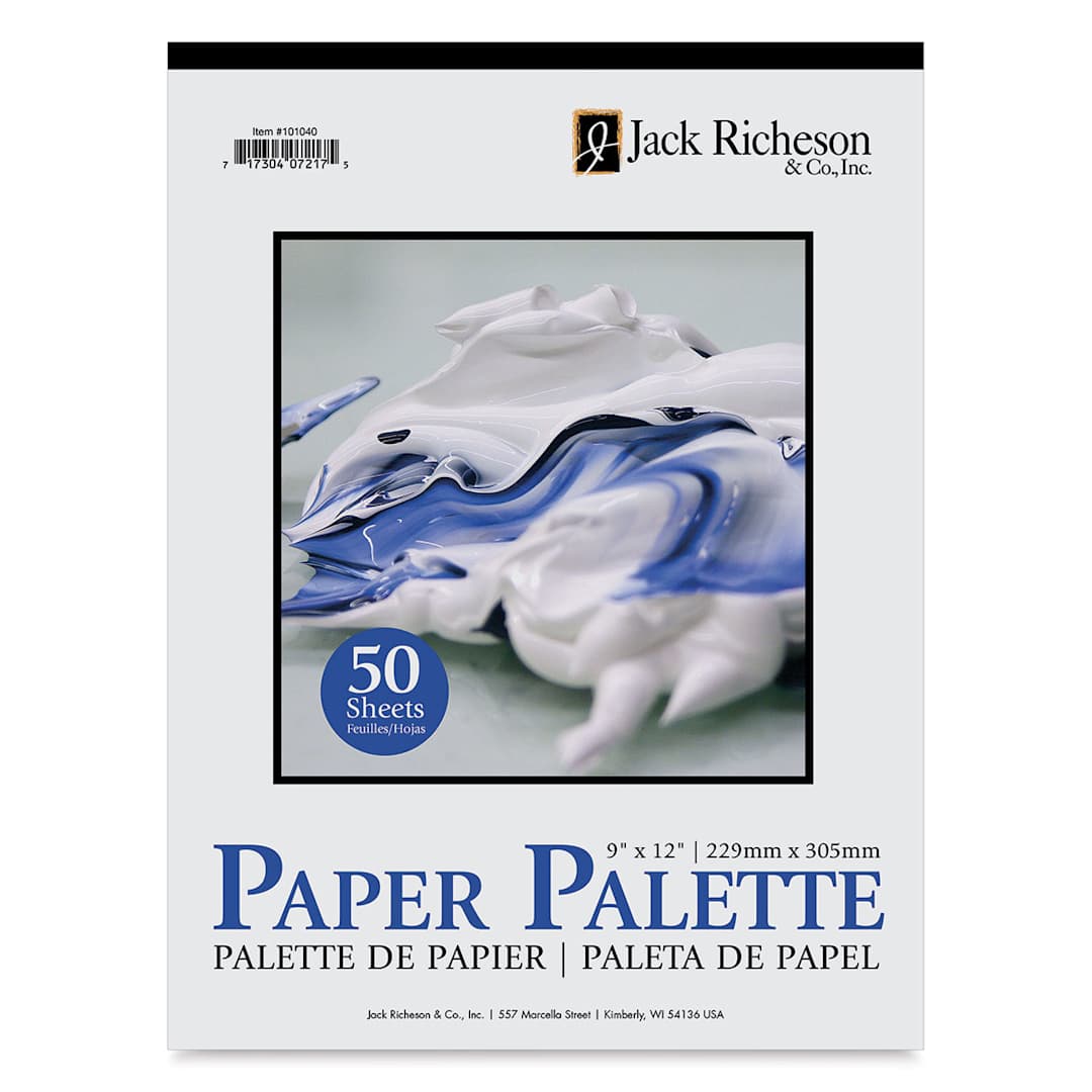 Open in modal - Richeson Disposable Palette Paper Pad - 9" x 12", 50 Sheets