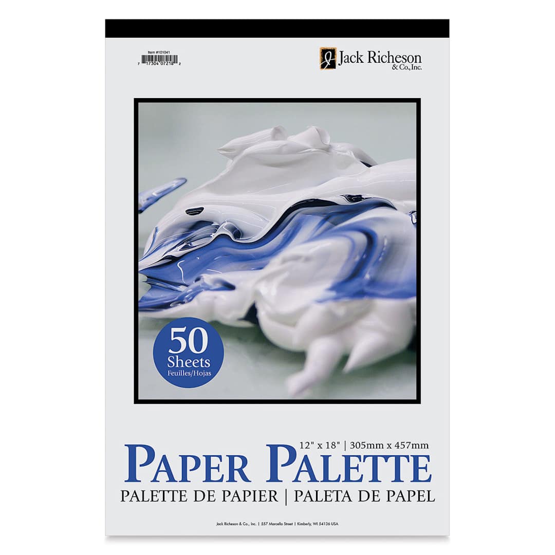 Open in modal - Richeson Disposable Palette Paper Pad - 12" x 18", 50 Sheets