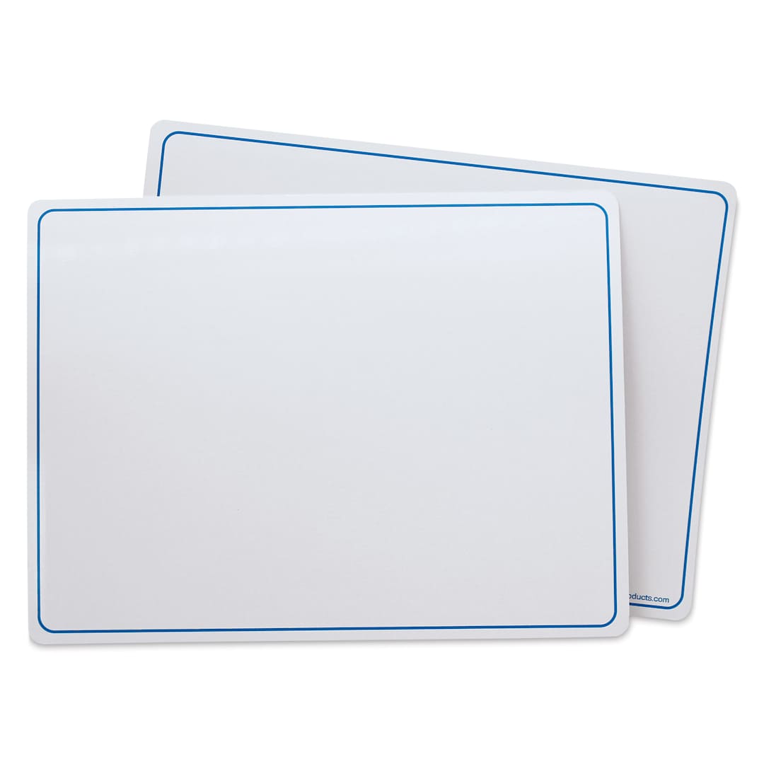 Open in modal - Flipside Dry Erase Learning Mats - Pkg of 12 Boards, 9" x 12" (front of board)