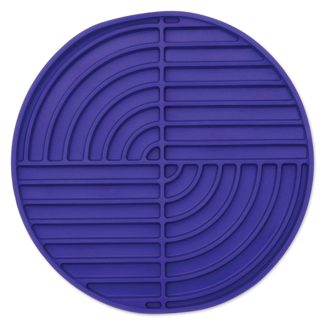 Open in modal - Silver Brush Round Brush Cleaning Mat, top of the mat