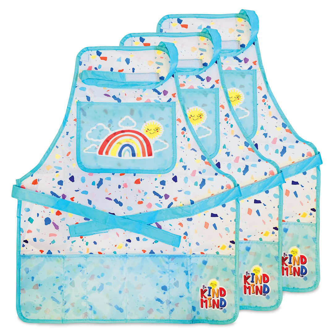 Open in modal - Kind Mind Adaptive Art Smocks - Pkg of 3, with adjustable straps