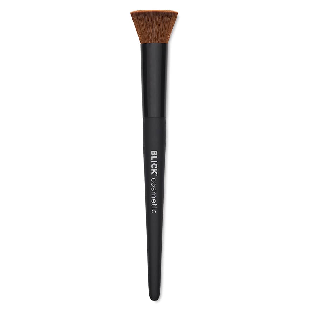 Open in modal - Blick Cosmetic Brushes - Flat Top Powder Brush shown upright