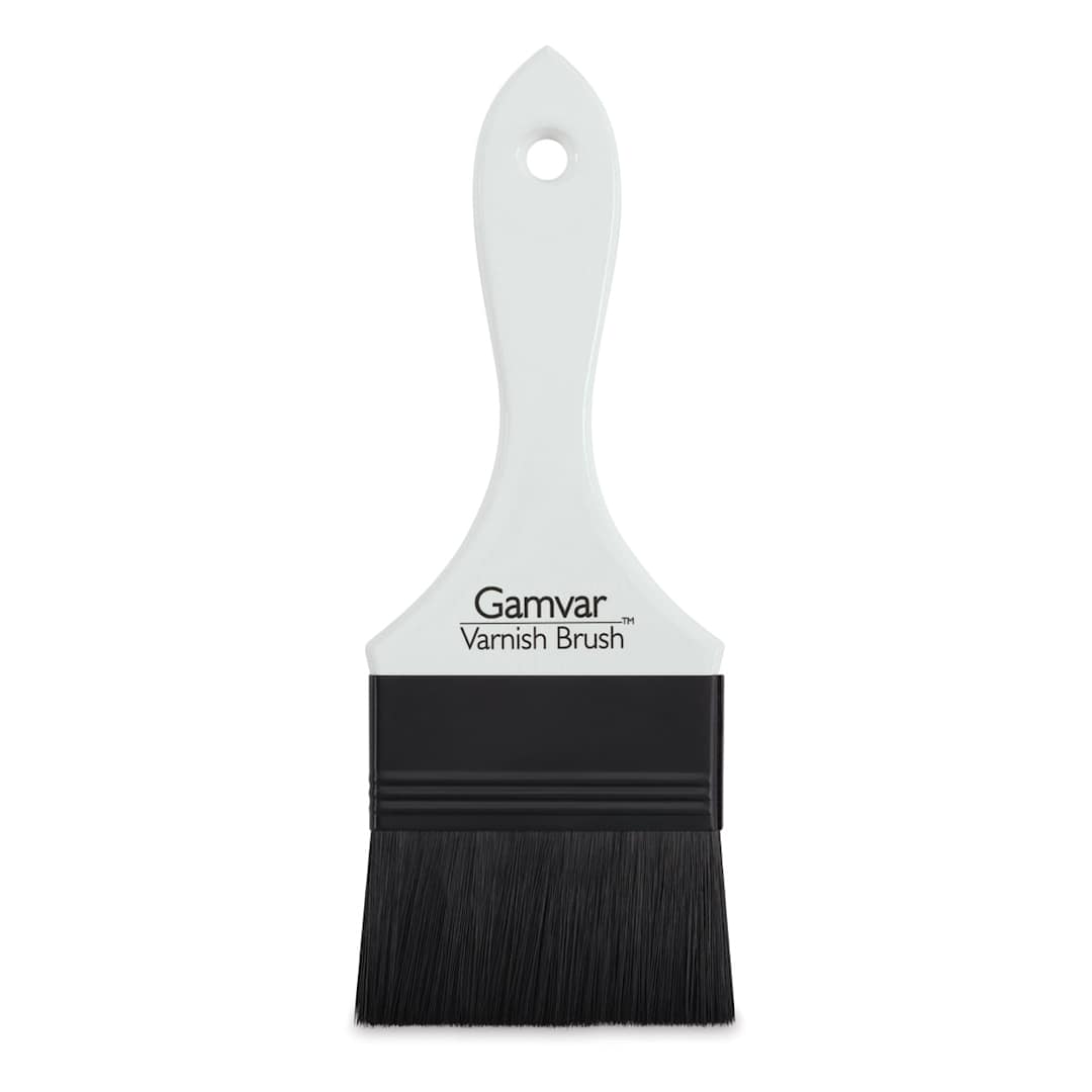 Open in modal - Gamblin Gamvar Synthetic Varnish Brush - 75 mm