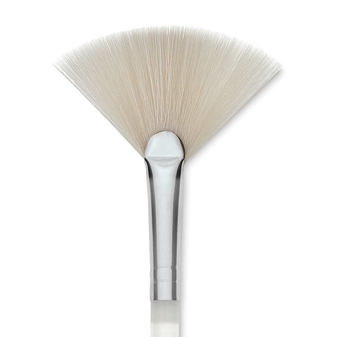 Open in modal - Royal & Langnickel Aqualon Soft Synthetic Fan Brush - Size 8, Short Handle