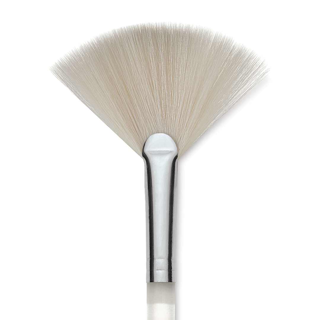Open in modal - Royal & Langnickel Aqualon Soft Synthetic Fan Brush - Size 10, Short Handle