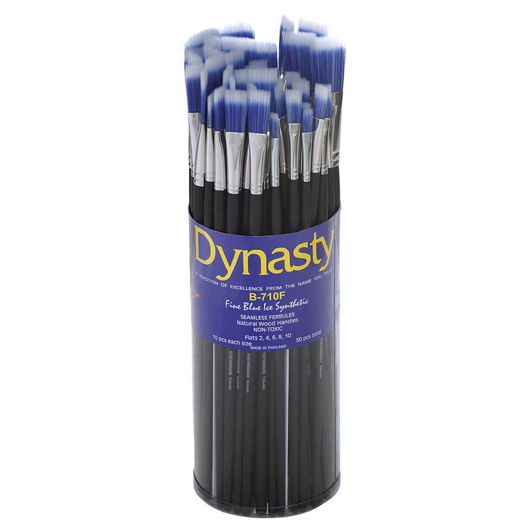 Open in modal - Dynasty Blue Ice Brush - Front of Canister of 50 Flats