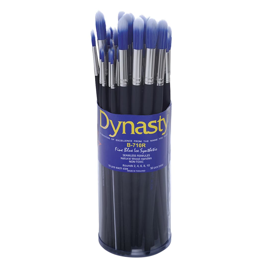 Open in modal - Dynasty Blue Ice Brush - Front of Canister of 50 Rounds
