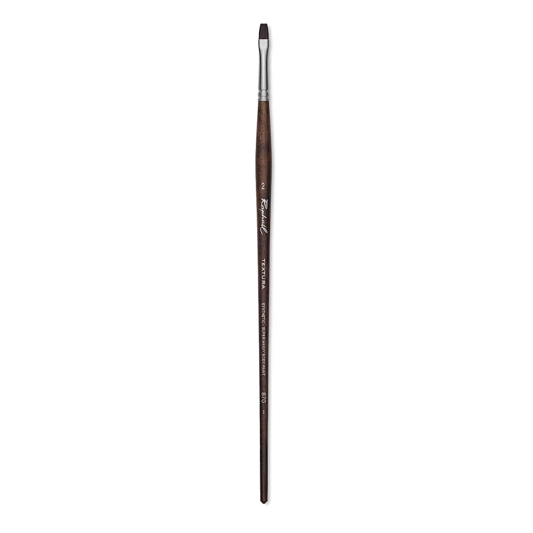 Open in modal - Raphaël Textura Brush - Flat, Size 2, Long Handle