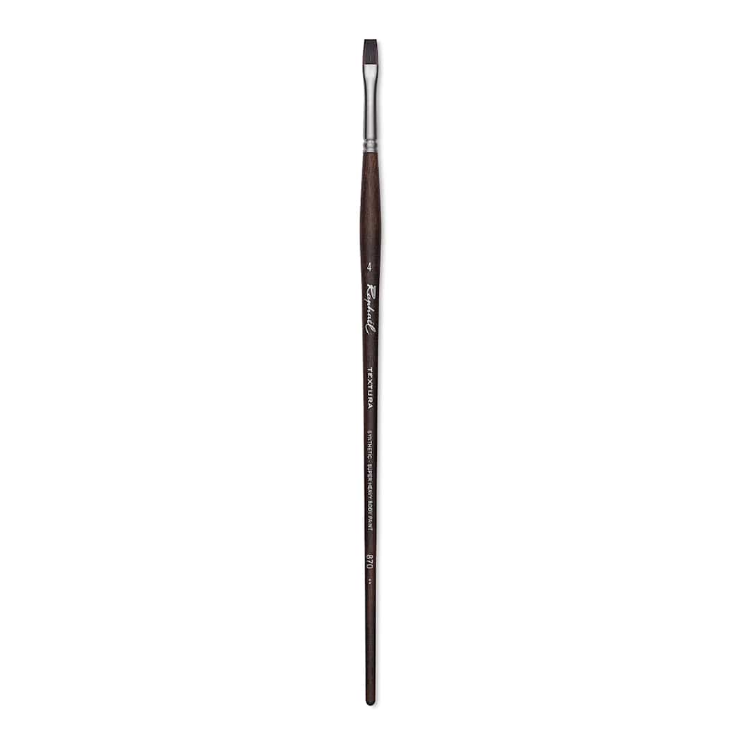 Open in modal - Raphaël Textura Brush - Flat, Size 4, Long Handle