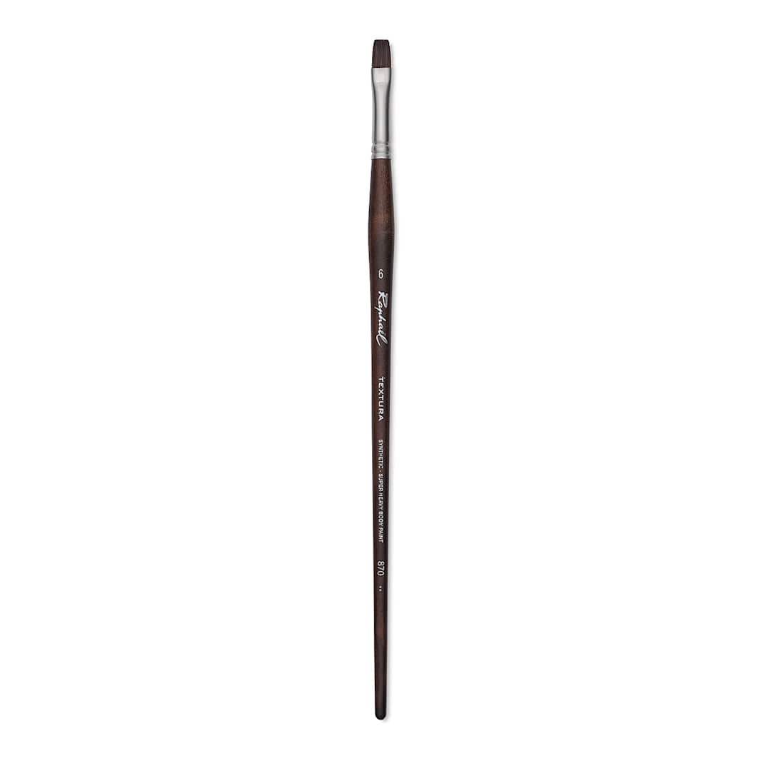 Open in modal - Raphaël Textura Brush - Flat, Size 6, Long Handle