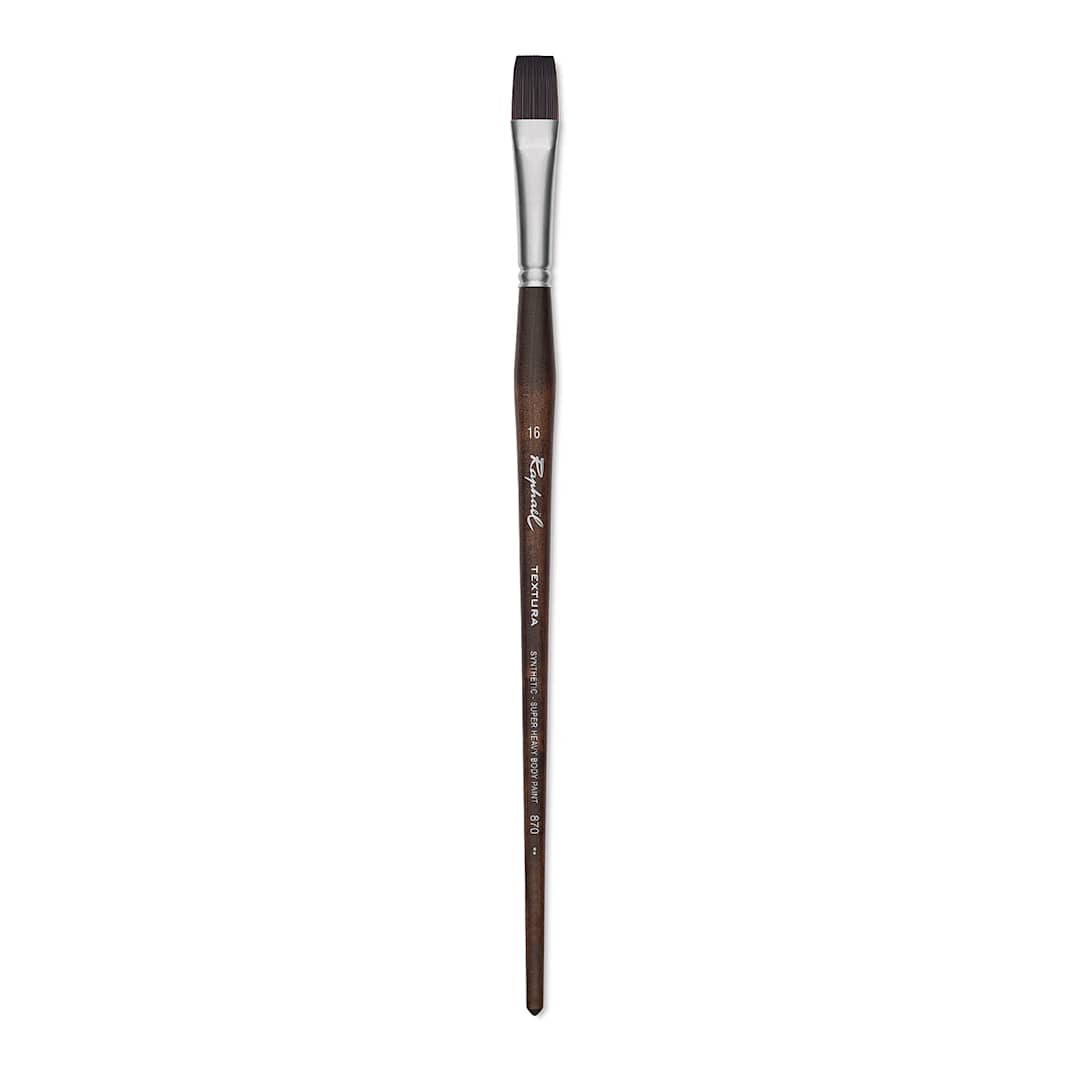 Open in modal - Raphaël Textura Brush - Flat, Size 16, Long Handle