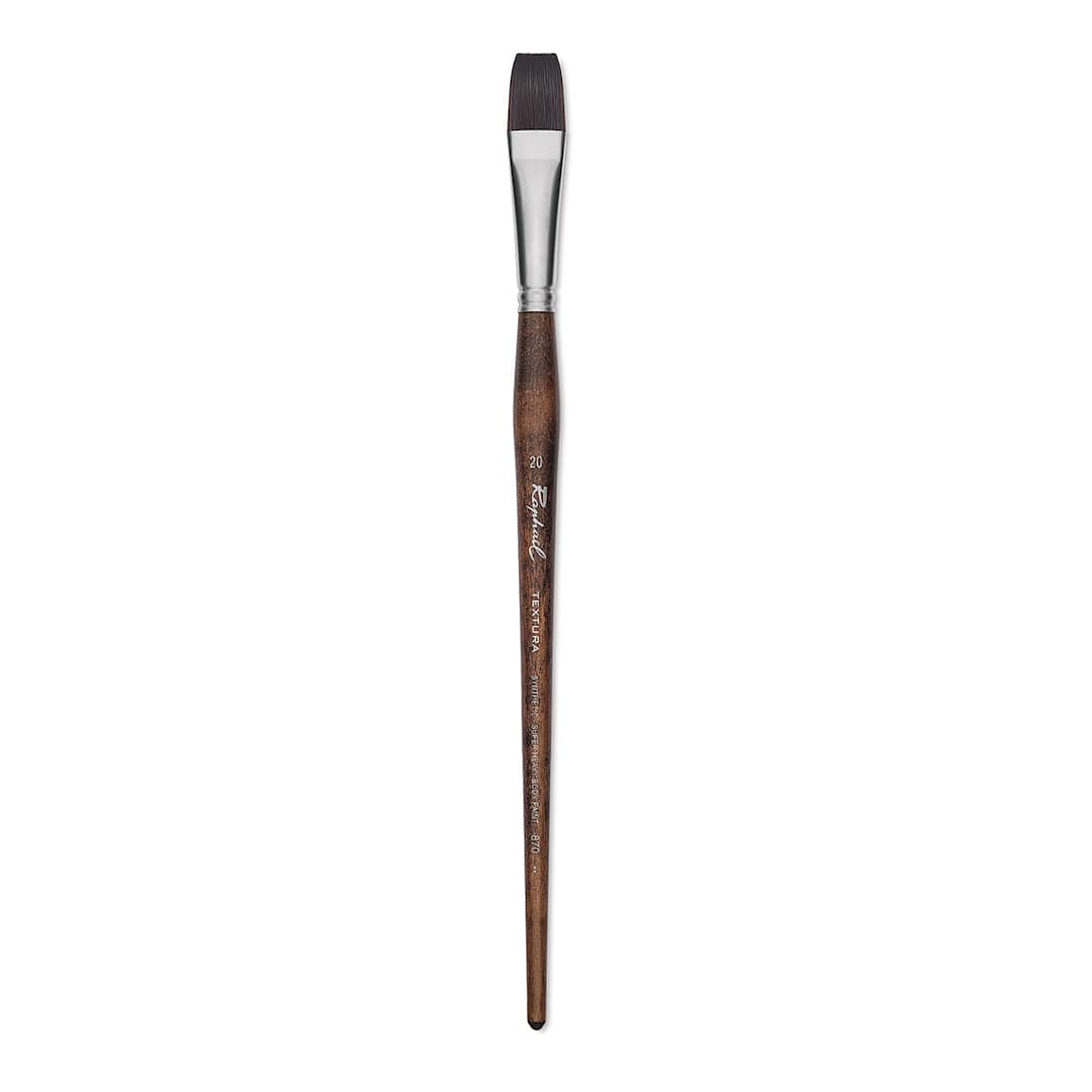 Open in modal - Raphaël Textura Brush - Flat, Size 20, Long Handle