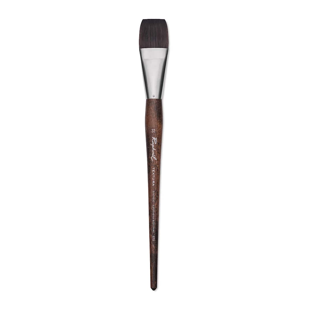 Open in modal - Raphaël Textura Brush - Flat, Size 32, Long Handle