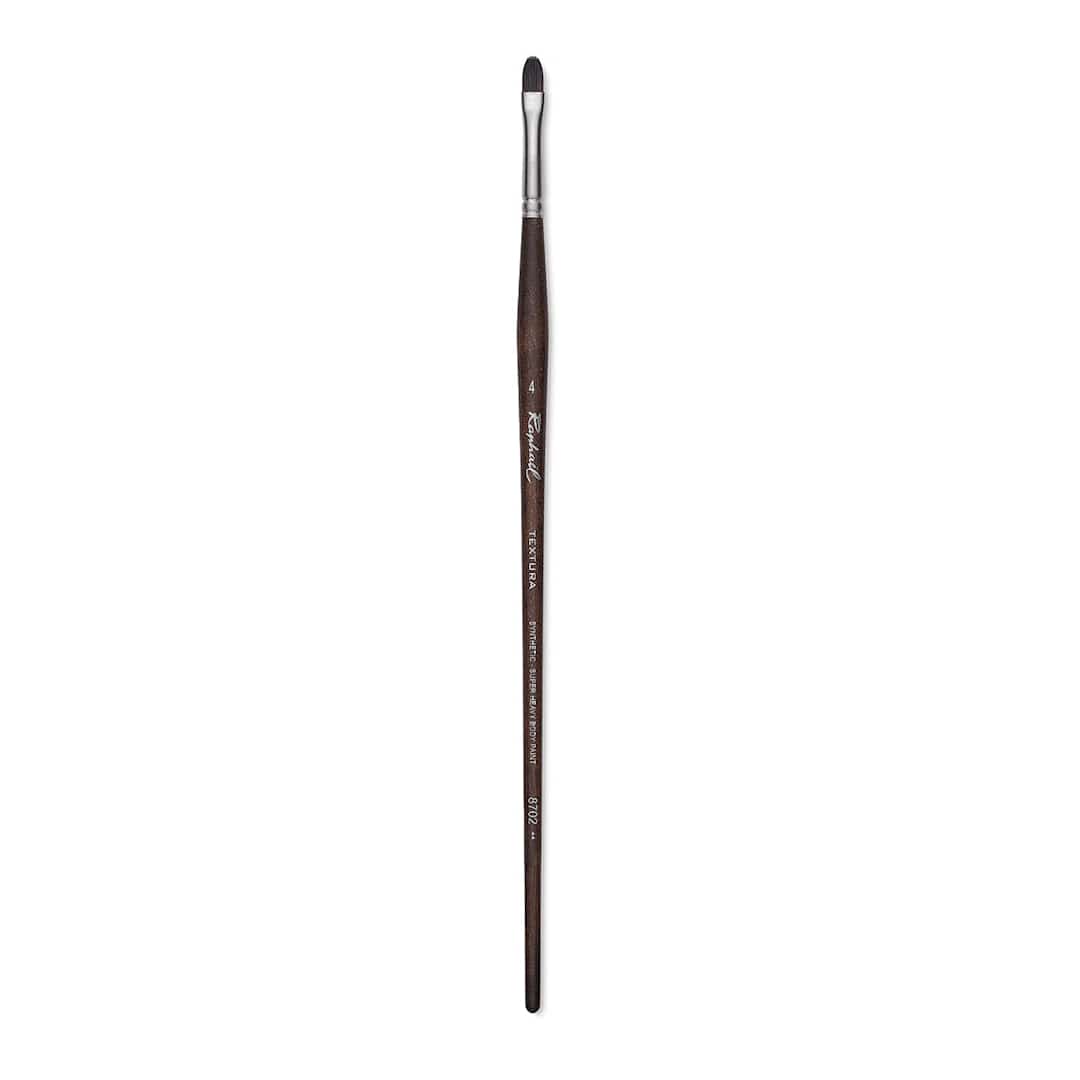 Open in modal - Raphaël Textura Brush - Filbert, Size 4, Long Handle