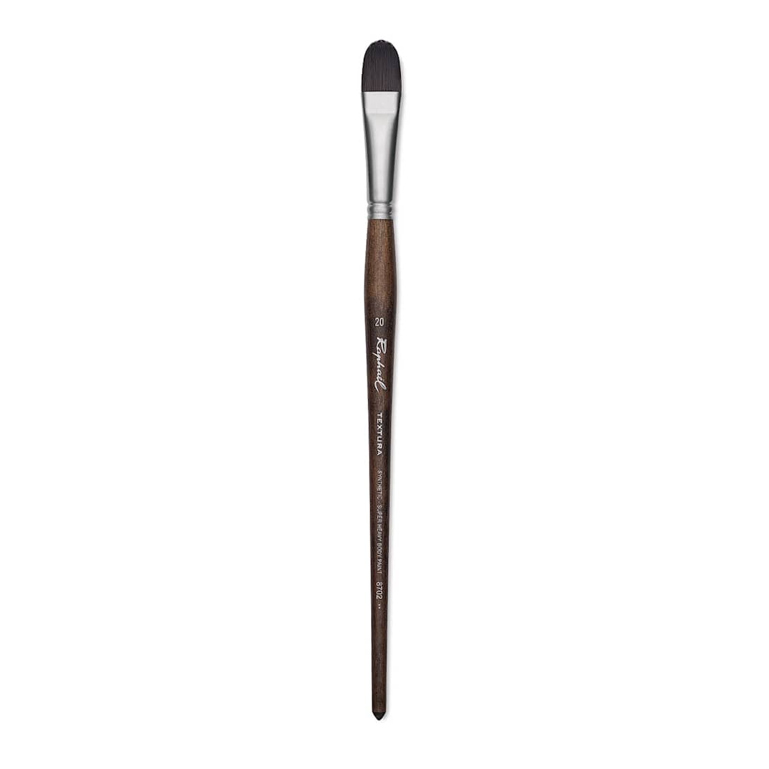 Open in modal - Raphaël Textura Brush - Filbert, Size 20, Long Handle