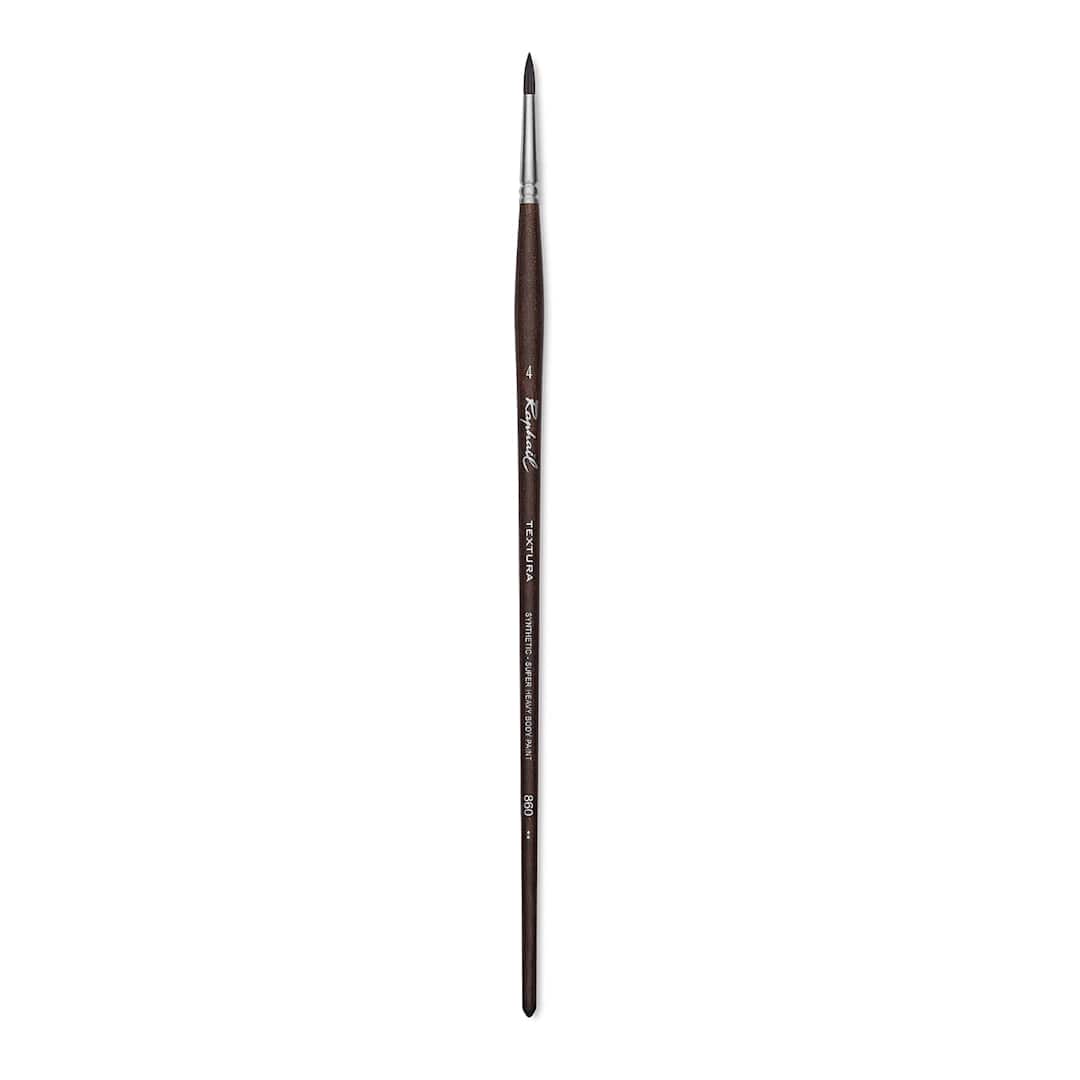 Open in modal - Raphaël Textura Brush - Round, Size 4, Long Handle