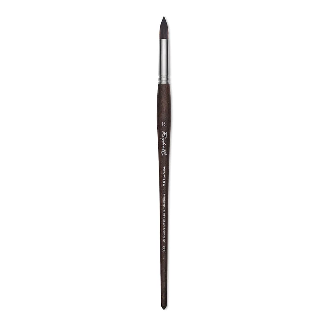 Open in modal - Raphaël Textura Brush - Round, Size 16, Long Handle