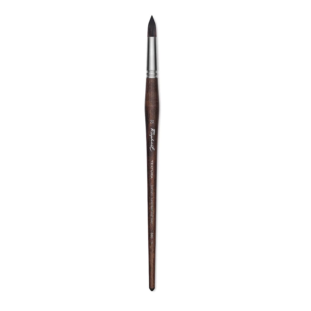 Open in modal - Raphaël Textura Brush - Round, Size 20, Long Handle