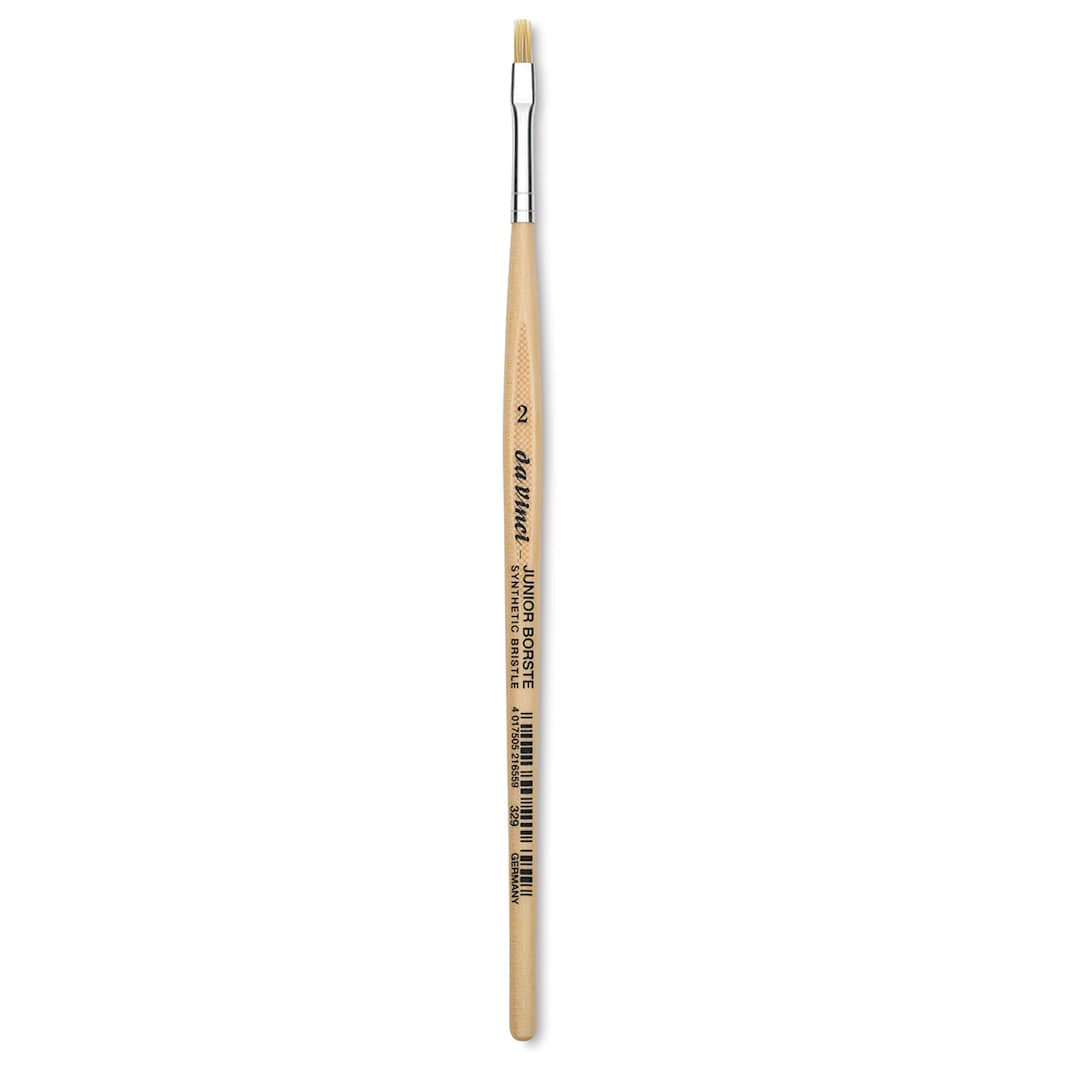 Open in modal - Da Vinci Junior Synthetic Bristle Brush - Flat, Size 2