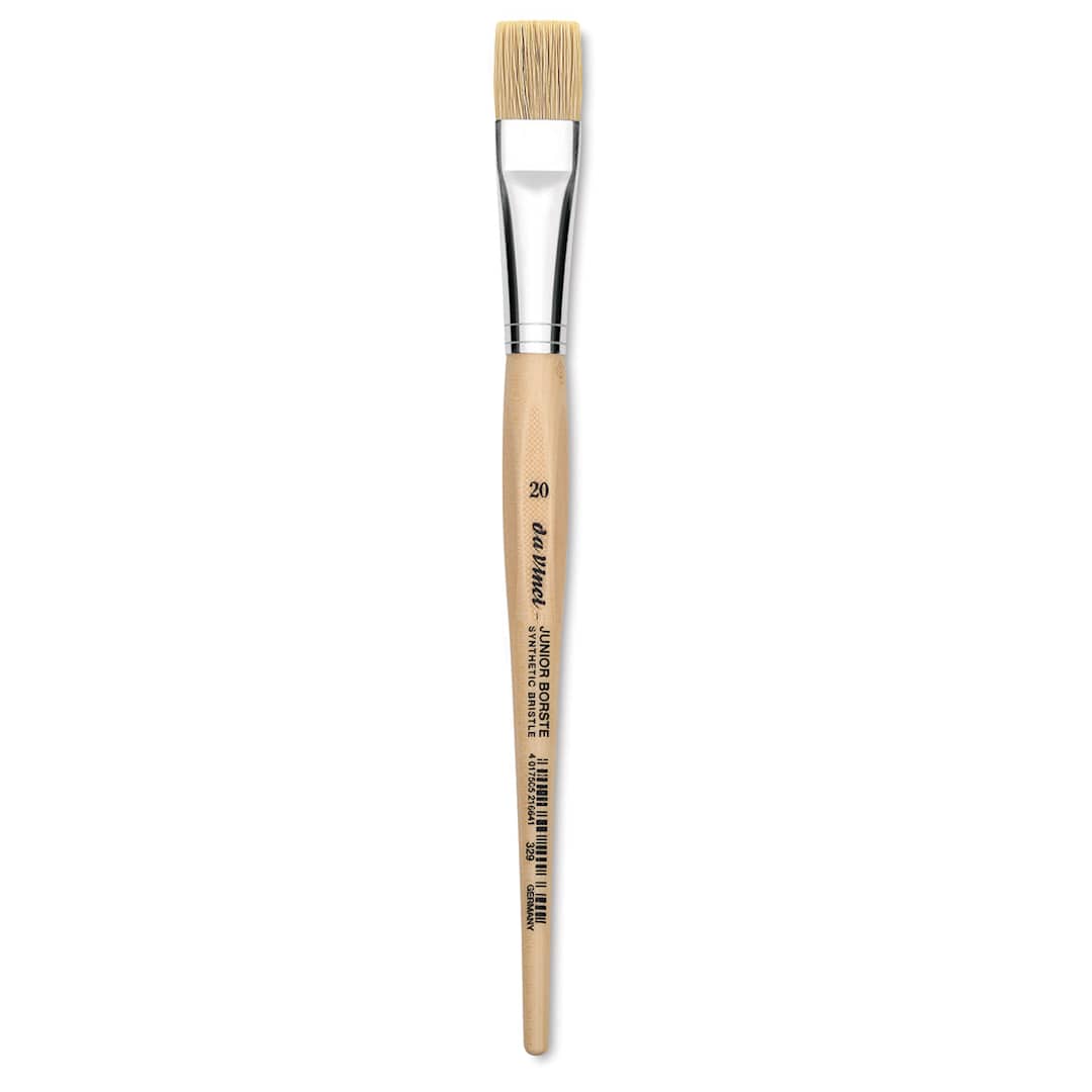 Open in modal - Da Vinci Junior Synthetic Bristle Brush - Flat, Size 20