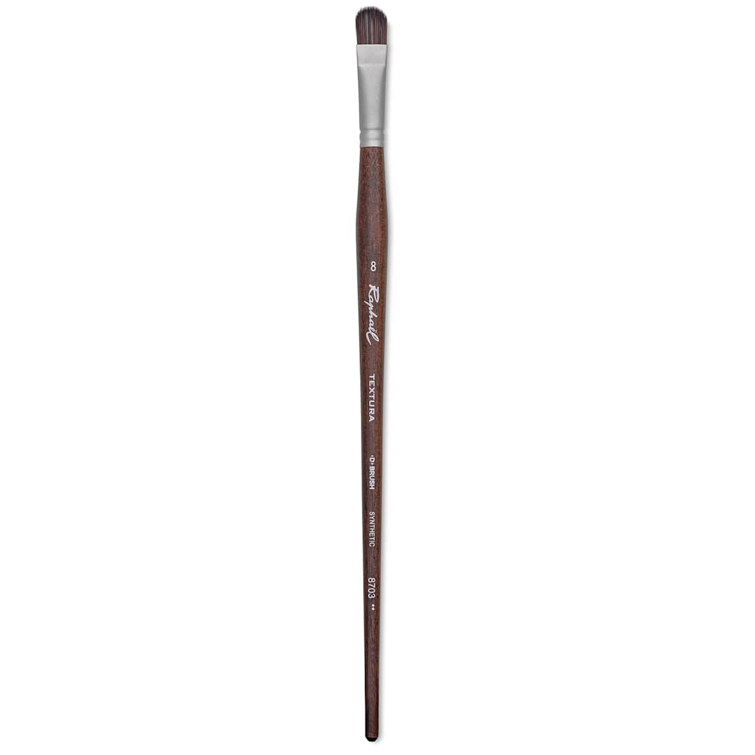Open in modal - Raphaël Textura Brush - D-Brush, Size 8, Long Handle full length