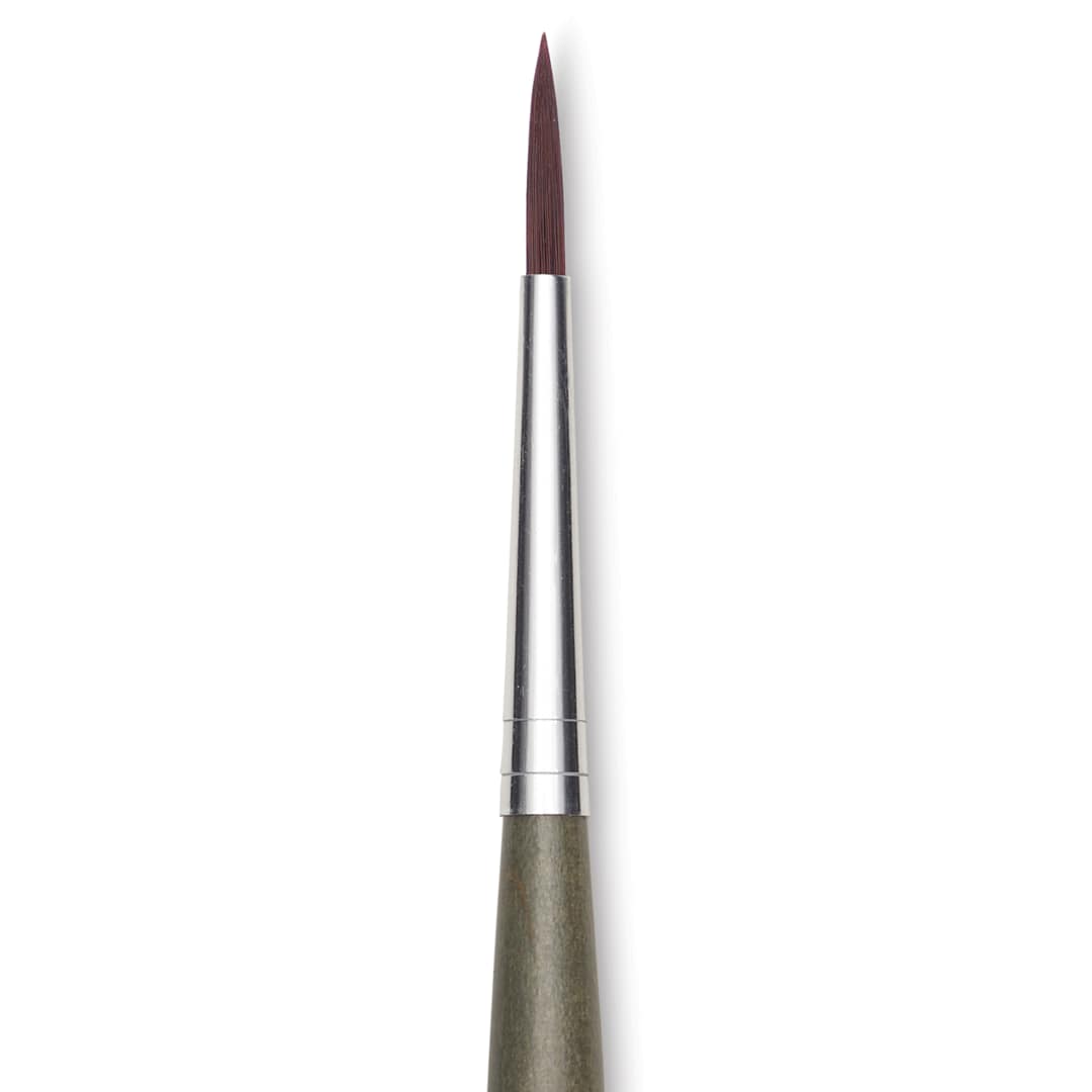 Open in modal - Da Vinci Forte Synthetic Brush - Round, Short Handle, Size 3, close-up