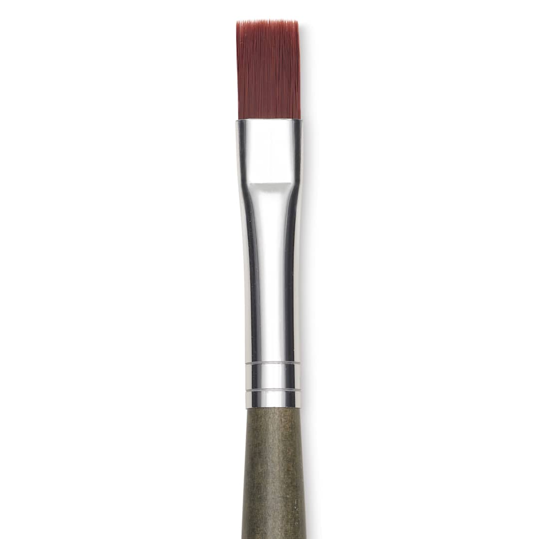 Open in modal - Da Vinci Forte Synthetic Brush - Bright, Short Handle, Size 8, close-up