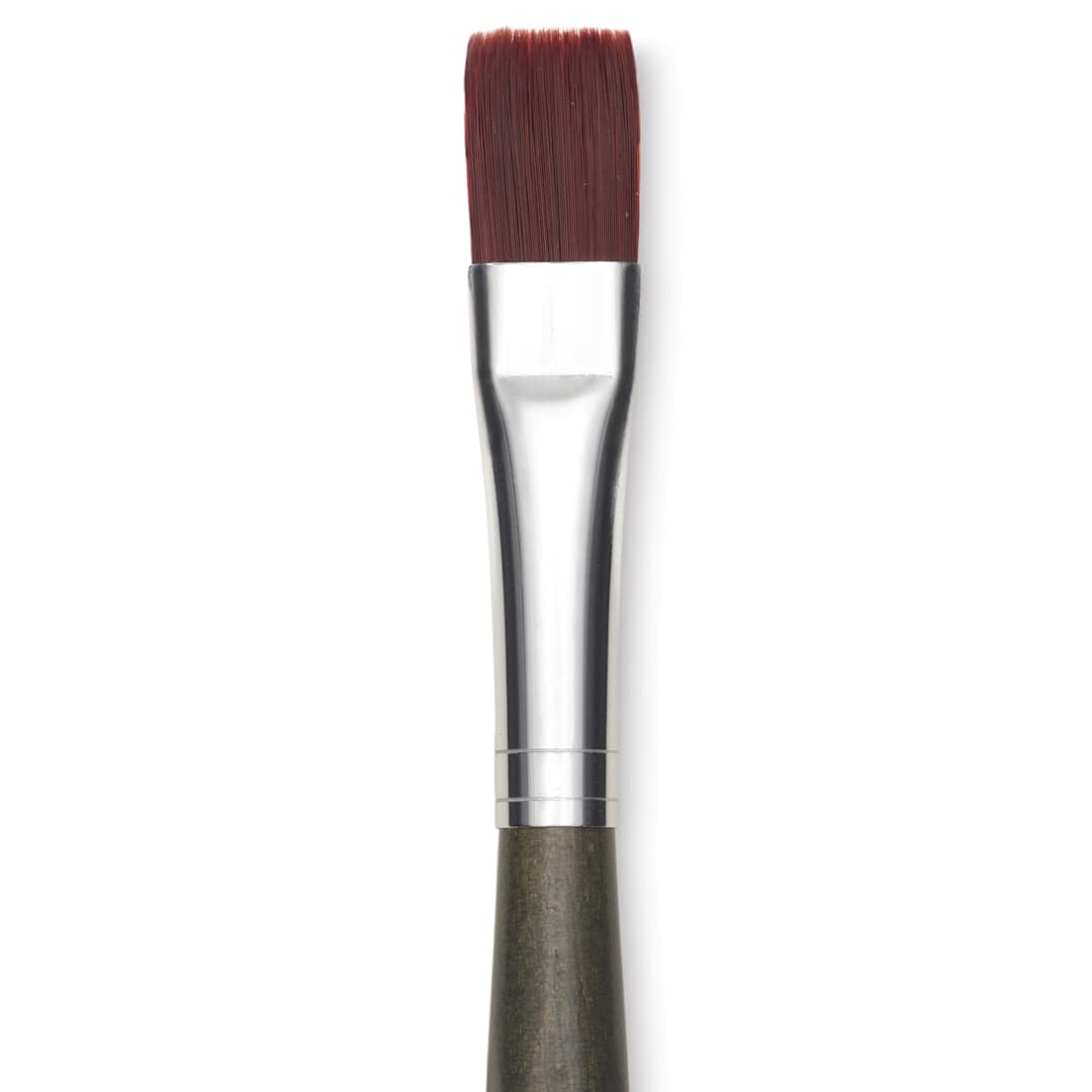 Open in modal - Da Vinci Forte Synthetic Brush - Bright, Short Handle, Size 14, close-up